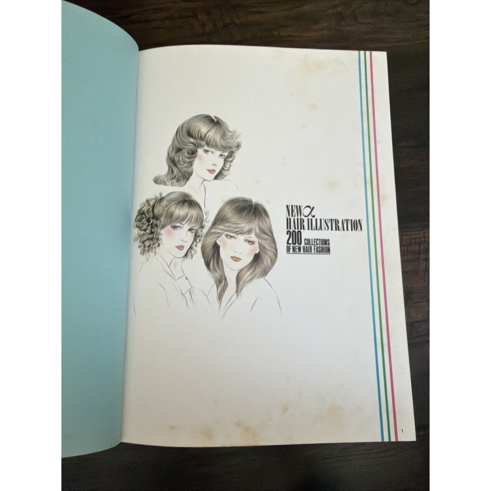 HAIRTEX HAIR ILLUSTRATION 2OO 1980s Retro Hair Styles Kenichi Imayoshi T Shimoda - Picture 6 of 7